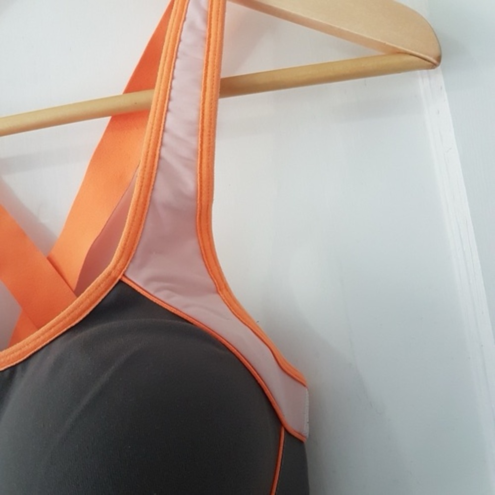 Victorias Secret Colorful Racerback Adjustable Strap Padded Sports Bra Sz 32B - Picture 3 of 7